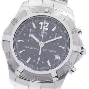 Tag Heuer Silver and Black Men's Watch